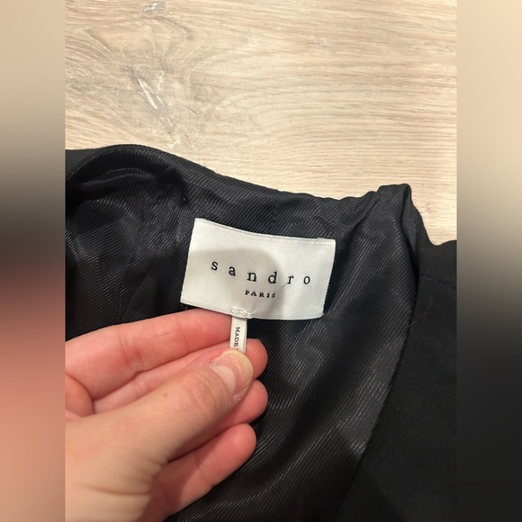 SANDRO PARIS Blazer Jacket in Black / Size 38 / - Picture 7 of 10